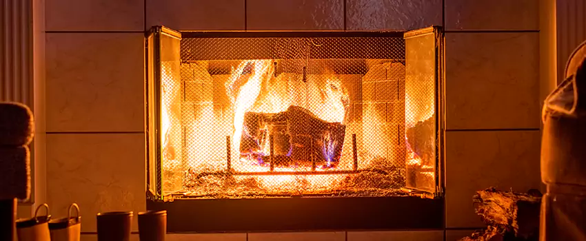 Mendota Hearth Landscape Fireplace Installation in Canton, Georgia