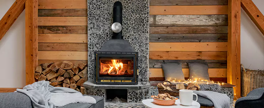 Thelin Hearth Products Direct Vent Gas Stove Fireplace Inspection in Canton, Georgia